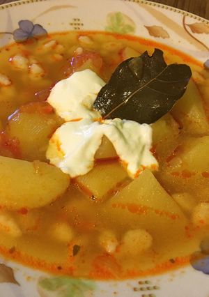 Egyszerű krumplileves recept fotója