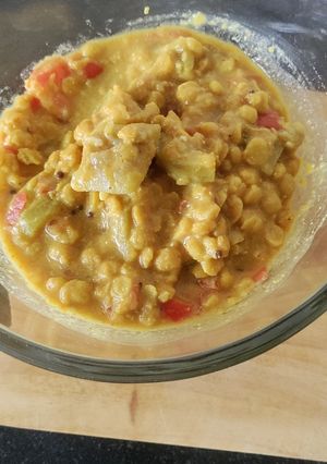 A picture of Lauki Chana Dal.