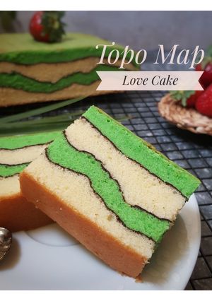 Foto resep Topo Map Love Cake (Cake Alunan Kasih)