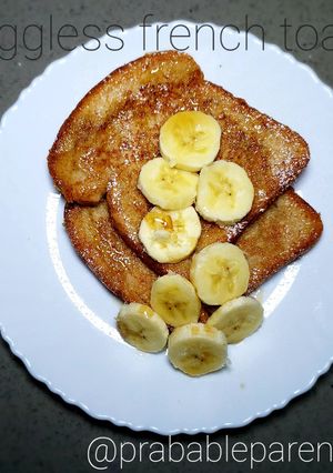 A picture of Eggless French toast.