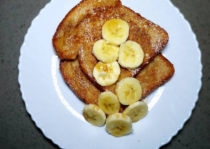 Steps to Make Super Quick Homemade Eggless French toast