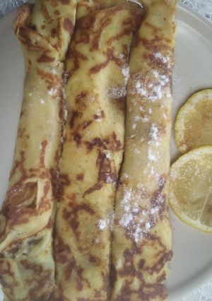 Almás, fahéjas, citromos palacsinta recept fotója
