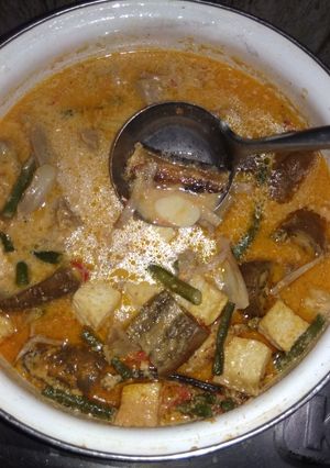 Foto resep Lodeh tewel ikan asin mantap