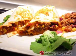 Φωτογραφία της συνταγής Burittos με chili con carne