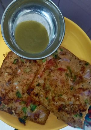 A picture of Bread pizza.