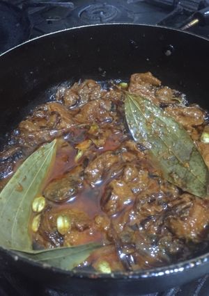 A picture of Soya chaap chunks shahi korma.