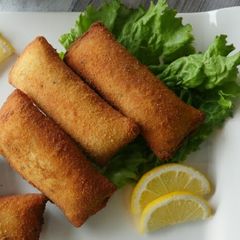 Chicken cheese bread roll A picture of Chicken cheese bread roll.