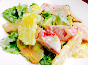 Hình của món Salad bơ hoa quả ❄️🍅🍋.