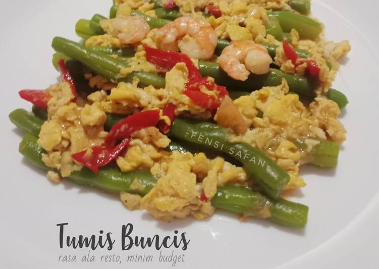 Tumis Buncis (ala resto, minim budget)
