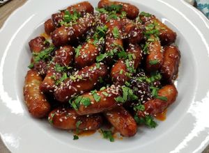 Foto resep Honey Garlic Cocktail Sausages