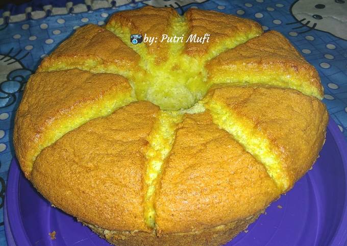 Cucumber Chiffon Cake (takaran sendok)