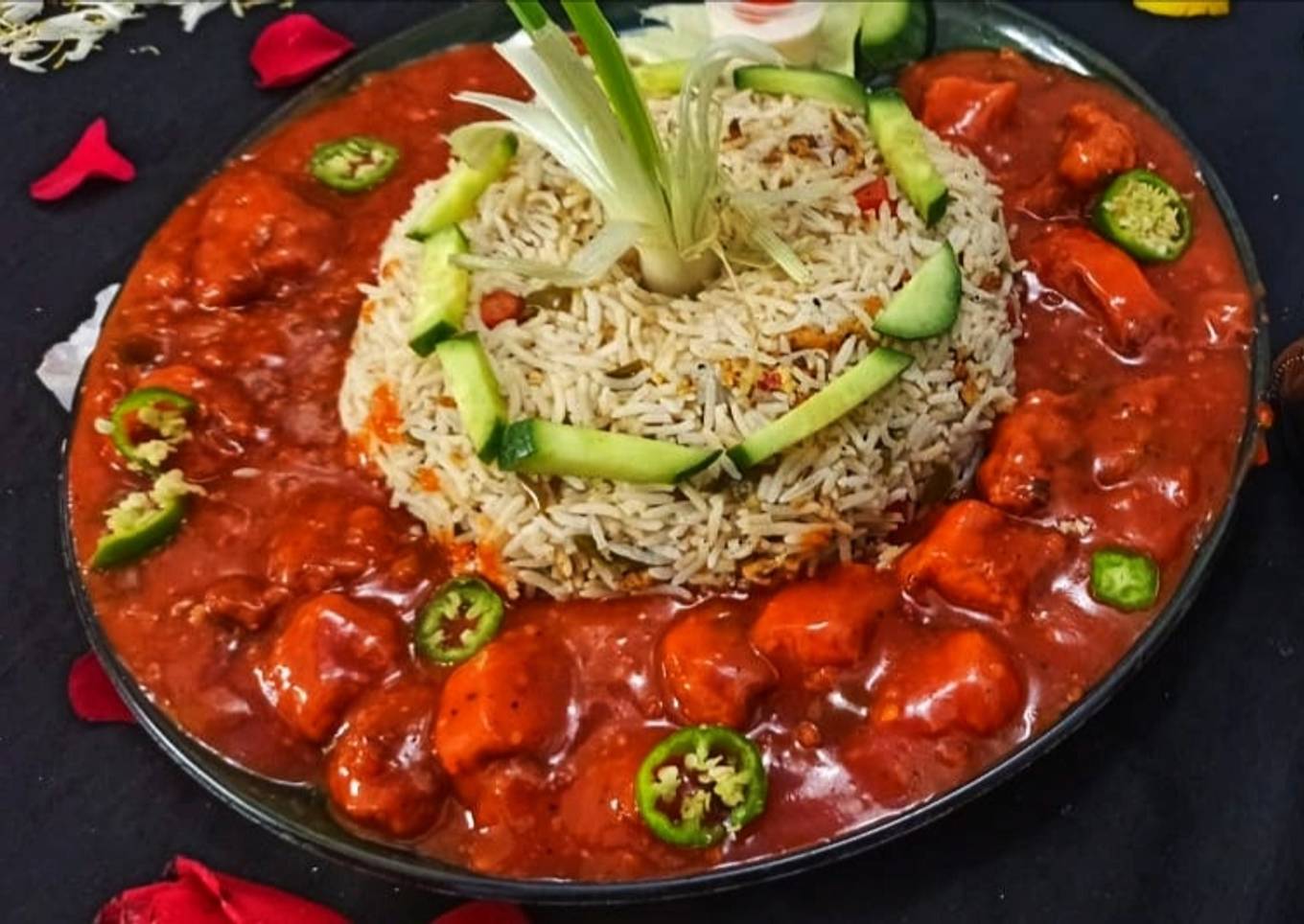 Chinese Rice with Manchurian