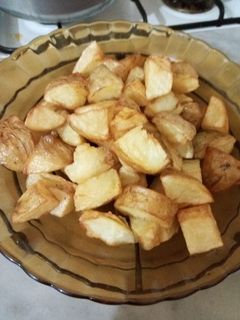 صورة لوصفة بطاطا مغلية ومقلية