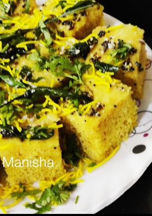 A picture of Instant Besan Dhokla.