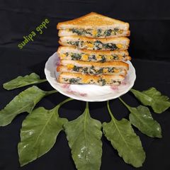 A picture of Corn Spinach Sandwich.