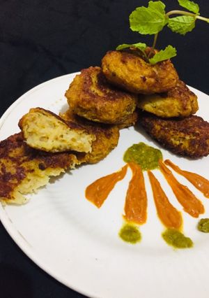 कच्चे पपीते की टिक्की (Kache papite ki tikki recipe in Hindi) रेसिपी मुख्य फोटो
