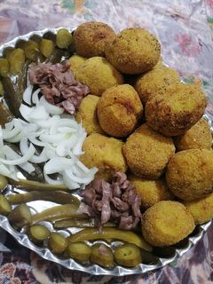 عکسی از دستور توپک سیب زمینی