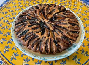 Une photo de Gâteau aux quetsches et châtaigne
