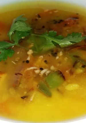 A picture of Dal fry oil free.