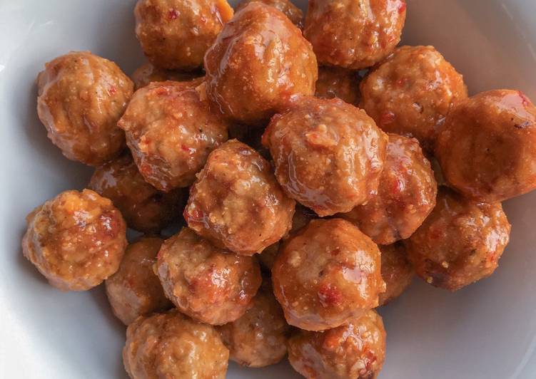 Recipe of Perfect Crockpot Sweet Asian Chili Meatballs