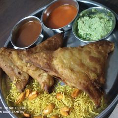A picture of Samosa with homemade samosa sheets.