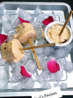 A picture of Bel fruit kulfi.