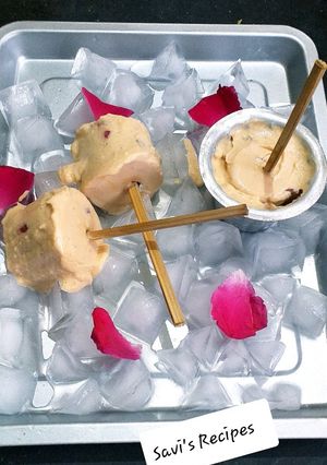 A picture of Bel fruit kulfi.