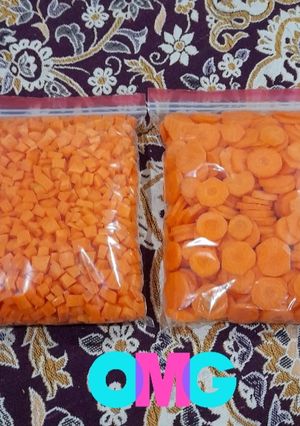 عکسی از دستور هویج خرد شده