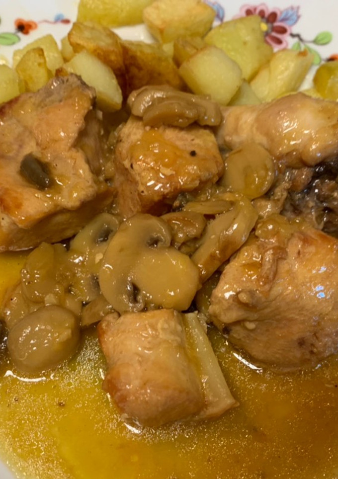 Una foto de Pollo a la cerveza
