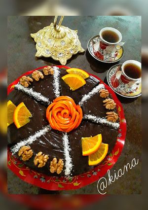 عکسی از دستور ❤️کیک شکلاتی وگان🍰😍