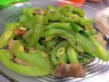 Mướp ngọt xào thịt