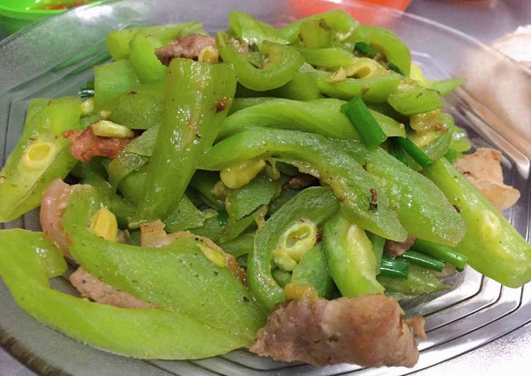 Recipe: Delicious Mướp ngọt xào thịt