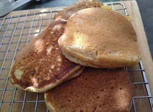 Une photo de Pancakes a la farine de seigle