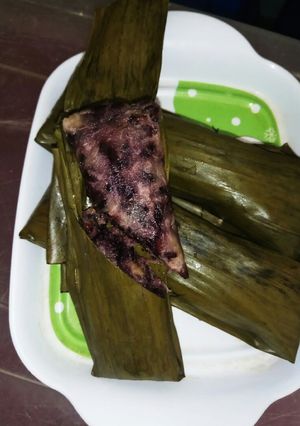 Foto resep Lemang hitam (lemper pisang ketan hitam)