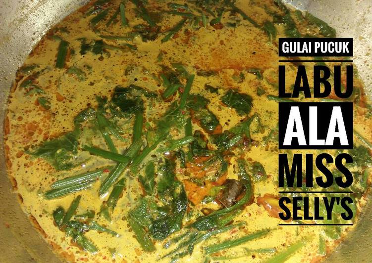 Cara Gampang memasak Gulai Pucuk Labu Anti Gagal