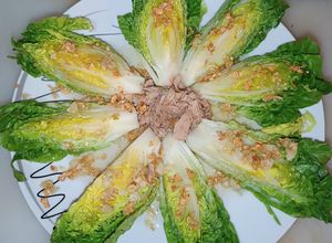 Una foto de Cogollos de lechuga fritos