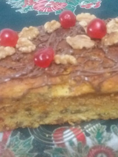 Una foto de Budín de zanahorias c/ pasas y de nueces y fruta abrillantada!
