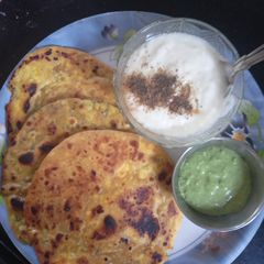 Namkeen Paneer Paratha A picture of Namkeen Paneer Paratha.