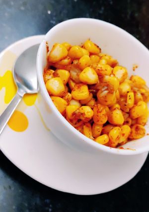 A picture of Sweet corn chat.