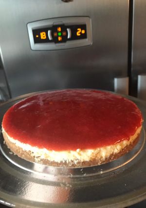 Una foto de Cheesecake new York light. Sin crema de leche. 75 calorías por porción