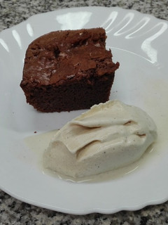 Una foto de Brownie de chocolate