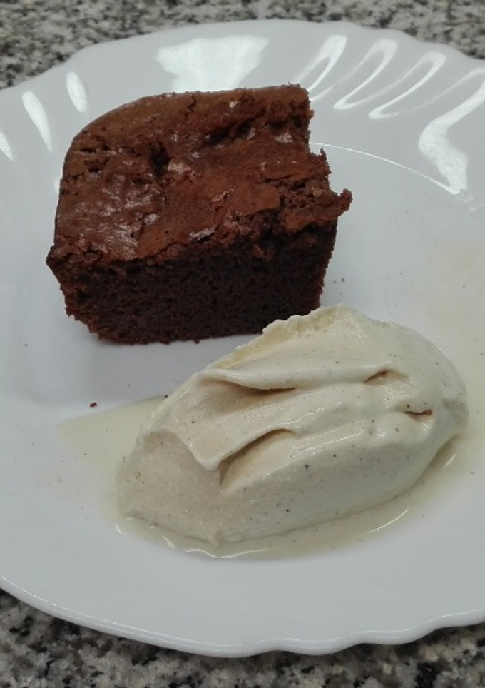 Una foto de Brownie de chocolate