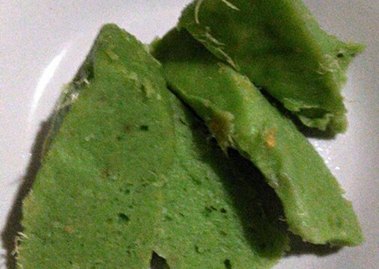 Resep Bolu kukus ubi rasa jahe pandan yang simpel