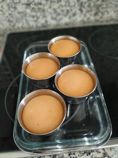 Una foto de Flan de papaya sin azúcar