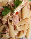 Pasta cremosita con Hot Dog 🇵🇪