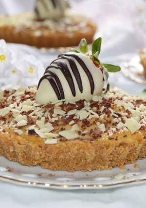 Una foto de Tartaletas de crema pastelera (sin horno)