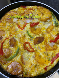 A picture of Plaintain Fritata.