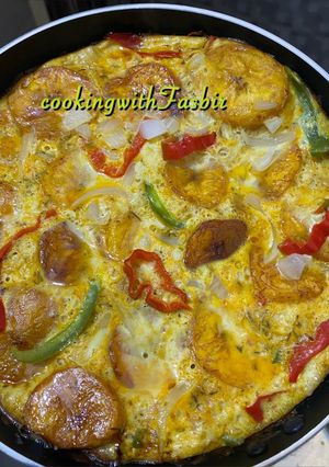A picture of Plaintain Fritata.