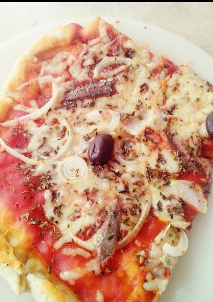 Una foto de Pizza de anchoas