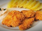 Una foto de pollo rebozado con panko